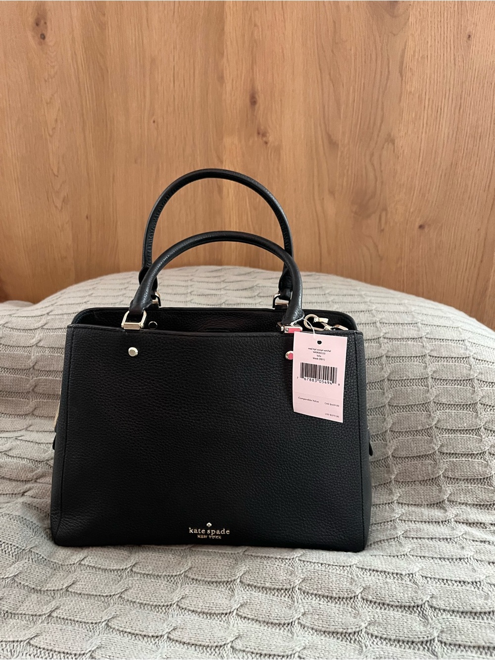 AUTHENTIC Kate Spade Black Leather Satchel